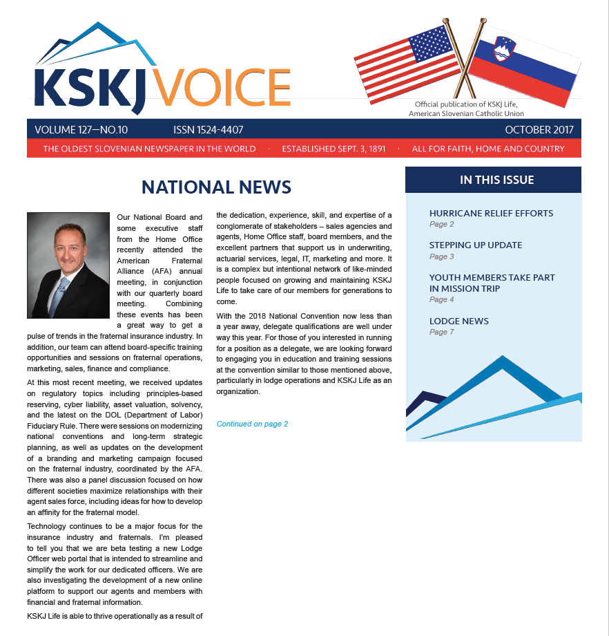 KSKJ Voice October Newsletter