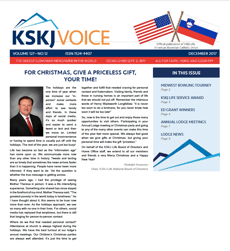 KSKJ Voice December Newsletter